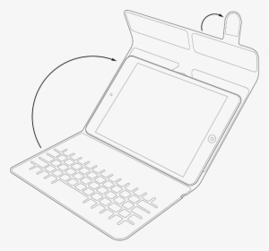 Universal Tablet Stand Product Drawing - Netbook, HD Png Download, Free Download