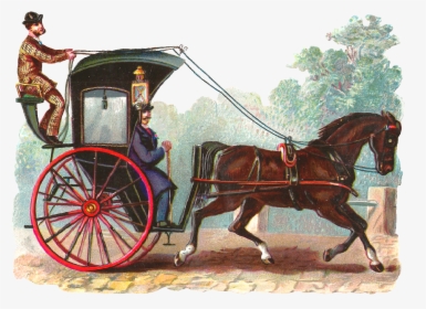 Horse Image Vintage Buggy Graphic - Horse And Buggy Clipart, HD Png Download, Free Download