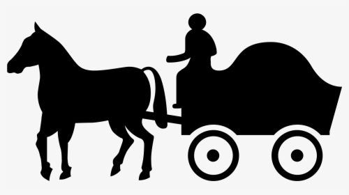 Horse Carriage Silhouette At - No Horse Drawn Vehicles Road Sign, HD Png Download, Free Download