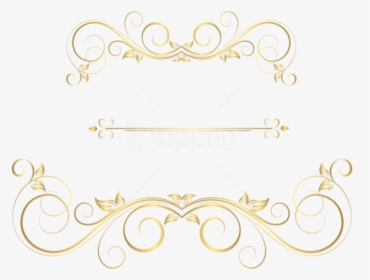 Free Png Download Gold Ornaments Decorative Clipart - Gold Decorative Ornaments Png, Transparent Png, Free Download