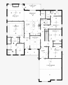 Chatsworths Ii Main Floor By Stone Martin Builders - Floor Plan, HD Png Download, Free Download