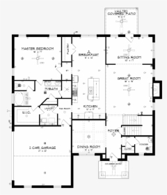 Devonshire Main Floor By Stone Martin Builders - Floor Plan, HD Png Download, Free Download