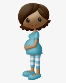 Mujer Embarazada Animada Gif Clipart , Png Download - Pregnant Clipart Gif, Transparent Png, Free Download