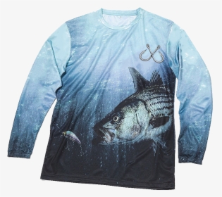 Image Of Striped Bass Signature Series Performance - Long-sleeved T-shirt, HD Png Download, Free Download