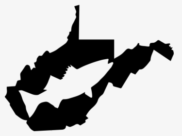 State Silhouette Striper Stickers Smith Mountain Lake - West Virginia State Sticker, HD Png Download, Free Download