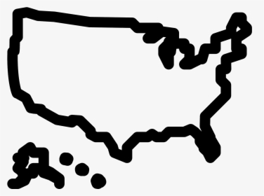 Usa Map Icon - Us Icon White Png, Transparent Png, Free Download