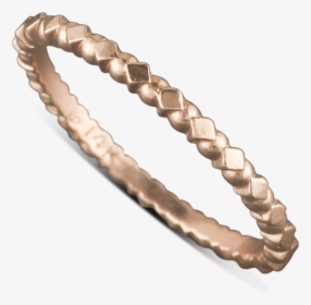 14 Karat Rose Gold Diamond And Circle Pattern Stack-able - Bracelet, HD Png Download, Free Download
