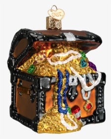 Treasure Chest Ornament Old World Christmas On It-ornamental - Treasure Chest With Jewels, HD Png Download, Free Download