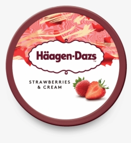 Transparent Fresas Con Crema Png - Häagen Dazs Strawberry & Cream, Png Download, Free Download