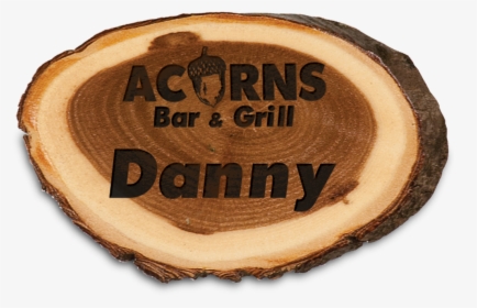 Genuine Wood Old West Log Name Badge - Label, HD Png Download, Free Download