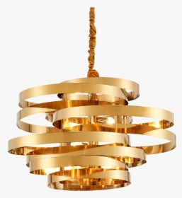 Gold Long Chandelier Light, HD Png Download, Free Download