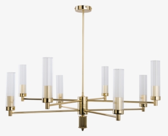 Contemporary Gold Brass Luxury Chandelier Seti 8 Arms - Kutek Mood Seti, HD Png Download, Free Download