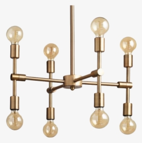 Gold Mid Century Modern Chandelier, HD Png Download, Free Download