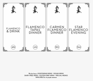 Menu Tablao De Carmen Escritorio Es - Silhouette, HD Png Download, Free Download