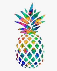Transparent Gold Pineapple Clipart - Rainbow Pineapple, HD Png Download, Free Download