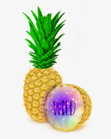 #galaxy #pineapple #wild #glitter #gold #sticker #freetoedit, HD Png Download, Free Download
