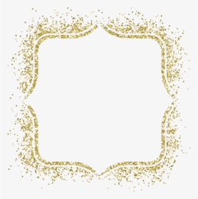 Gold Glitter Frame Png, Transparent Png, Free Download