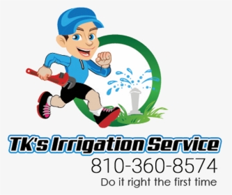 Tk Irrigation Service Logo - Cartoon, HD Png Download, Free Download
