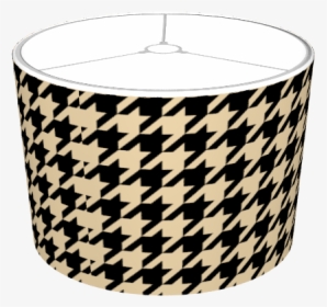 Black And Tan Houndstooth Lampshade - Houndstooth Lampshade, HD Png Download, Free Download