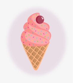 Ice Cream, Fresa, Helado, Heladería, Caramelo, Colores - Gambar Es Krim Kartun, HD Png Download, Free Download