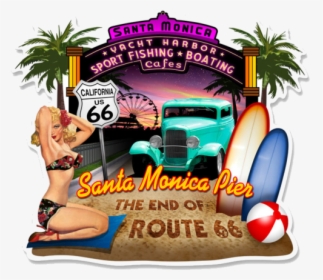 Santa Monica Pier Clipart, HD Png Download, Free Download