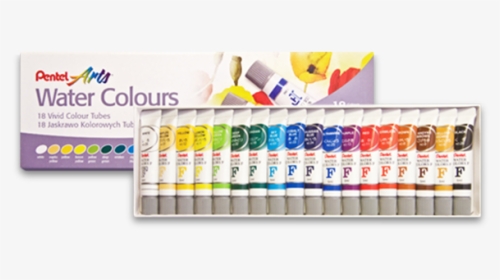 18 Water Colour Paints - Tinta Aquarela Pentel 18 Cores, HD Png Download, Free Download