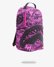 Purple Glitter Mini Backpack - Purple Shark Backpack Sprayground, HD Png Download, Free Download