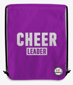 Purple Glitter Cheer Backpack - Messenger Bag, HD Png Download, Free Download
