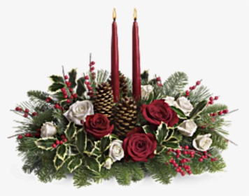 Atc Christmas Wishes Centerpiece - Flower Arrangement For Christmas, HD Png Download, Free Download