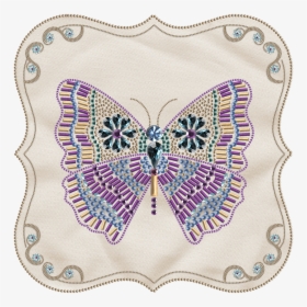 Label, Butterfly, Glitter, Bead, Purple, Tag, Scrapbook - Papilio Machaon, HD Png Download, Free Download