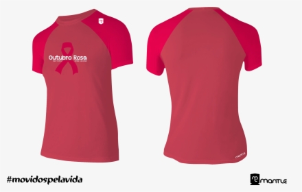 Camisa Outubro Rosa - Active Shirt, HD Png Download, Free Download