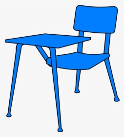 Blue Desk Clip Art - School Desk Clipart, HD Png Download, Free Download