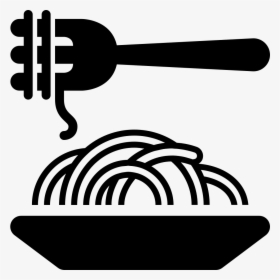 Characteristic Food - Pasta Black Clip Art, HD Png Download, Free Download