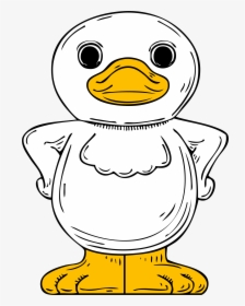 Standing Duck Clip Arts - Duck Drawing Design, HD Png Download, Free Download