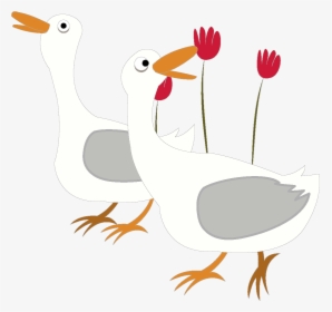 Cartoon Cute White Duck Element - Duck, HD Png Download, Free Download