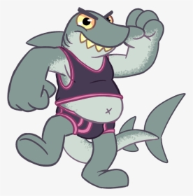 Chubby Shark Man Without Pants - Shark Man Clip Art, HD Png Download, Free Download