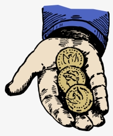 Hand With Coins - Coins Clipart, HD Png Download, Free Download