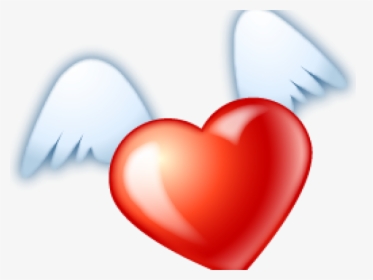 Heart With Wings Clipart - Heart With Wings Png, Transparent Png, Free Download