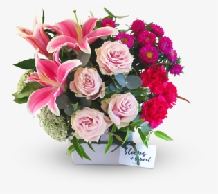 Flower Arrangement In Pink Box, HD Png Download, Free Download