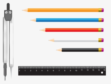 Stationery Pencils Vectors - 圆规 图片, HD Png Download, Free Download