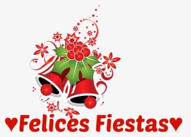 Felices Fiestas Png - Green Christmas Bells Png, Transparent Png, Free Download