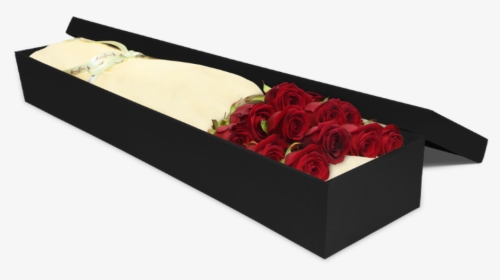 12 Red Roses Gift Box - Garden Roses, HD Png Download, Free Download