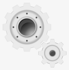 Free White Gears - White Config Icon, HD Png Download, Free Download