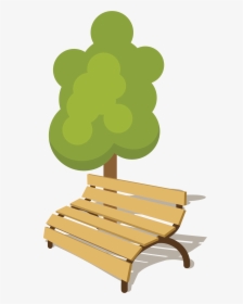 Park Bench Big Image - Clipart Bench With People, HD Png Download, Free Download
