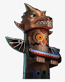 Gems Of War Wikia - Wolf And Owl Totem Pole, HD Png Download, Free Download