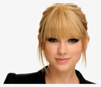 Taylor Swift With Straight Hair , Png Download - Front Bangs Taylor Swift, Transparent Png, Free Download