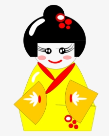 Kimono Clipart Clip Art - Animasi Kimono Jepang, HD Png Download, Free Download