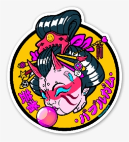 Bubblegum Geisha Sticker, HD Png Download, Free Download