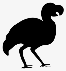 Bird Dodo Silhouette Clip Art - Dodo Silhouette Png, Transparent Png, Free Download