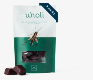 Peppermint, Chocolate & Crickets - Wholi Insekt Snacks, HD Png Download, Free Download
